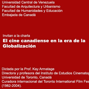 Kay Armatage, cineasta canadiense, dictará conferencias en Venezuela