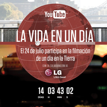 YouTube te invita a participar en La Vida en un Día