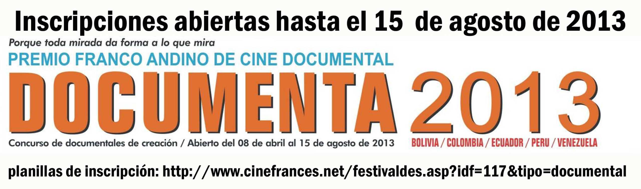 Últimos días para inscribirse en Documenta 2013