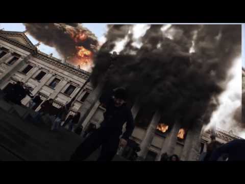 Ataque de Pánico, robots gigantes destruyen Montevideo
