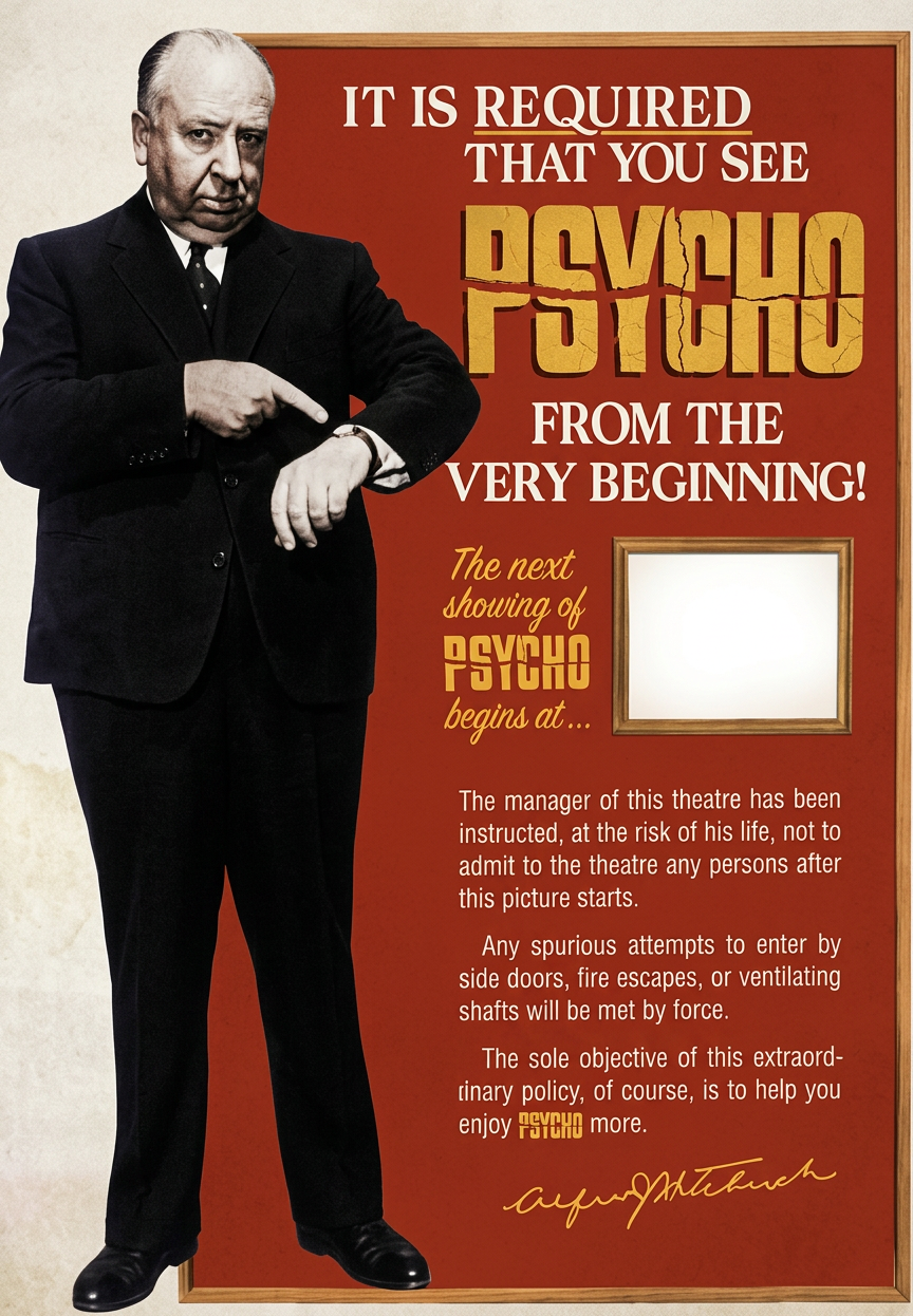 Psycho_Alfred_Hitchcock Psycho! Poster Alfred Hitchcock